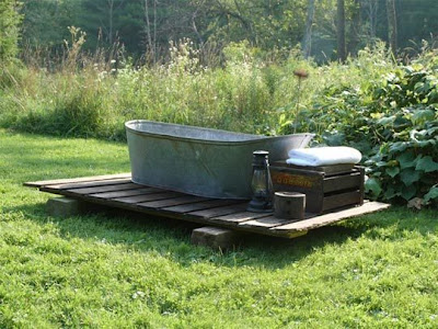 Site Blogspot  Vintage Outdoor on Here Is Another Outdoor Galvanized Metal Bathtub  I Think It Would Be