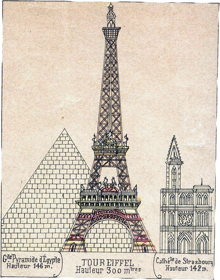 Vintage Eiffel Tower Papercraft