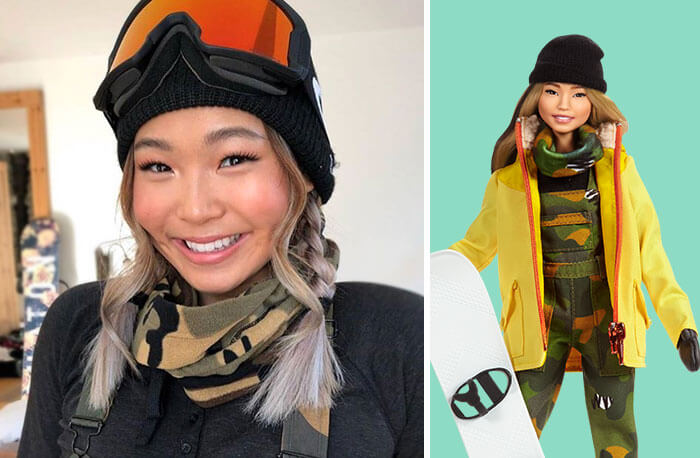 Barbie Introduces 17 New Dolls Based On Inspirational Women Such As Frida Kahlo And Amelia Earhart - Chloe Kim, Snowboarding Champion