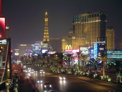 pictures of las vegas strip at night. The Las Vegas strip at night