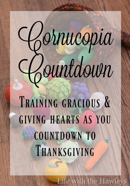 Cornucopia Countdown- Life with the Hawleys