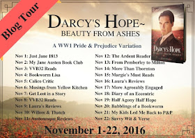 Blog Tour: Darcy's Hope - Beauty from Ashes by Ginger Monette