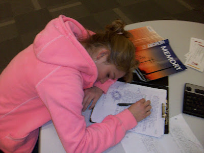 Student asleep in class