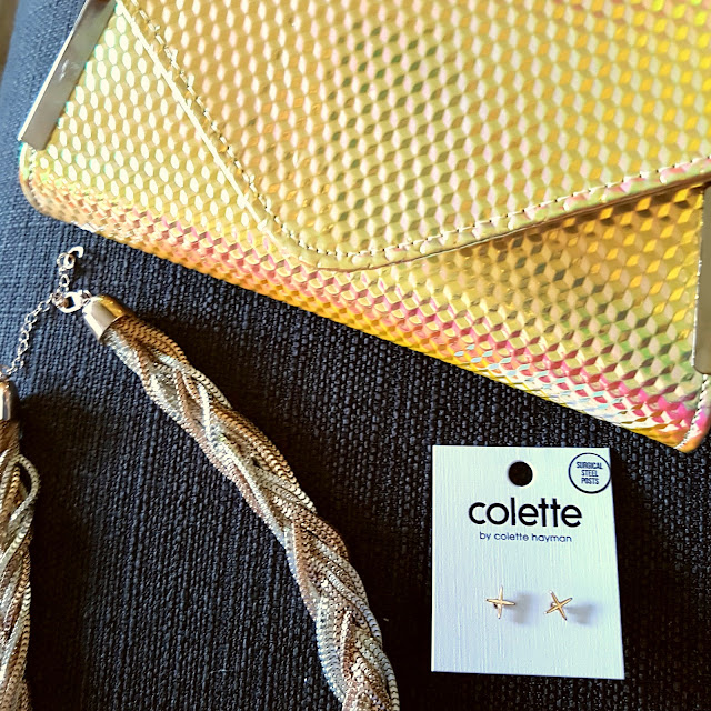 Colette clutch, necklace and earrings | Almost Posh