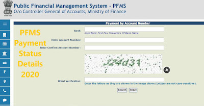 PFMS Payment Status Details 2020