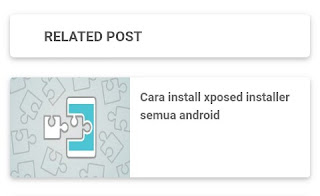 Cara membuat related post blog di bawah postingan