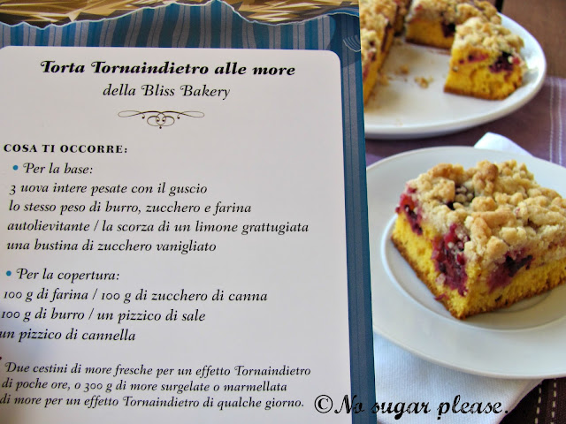 crumble alle more senza zucchero