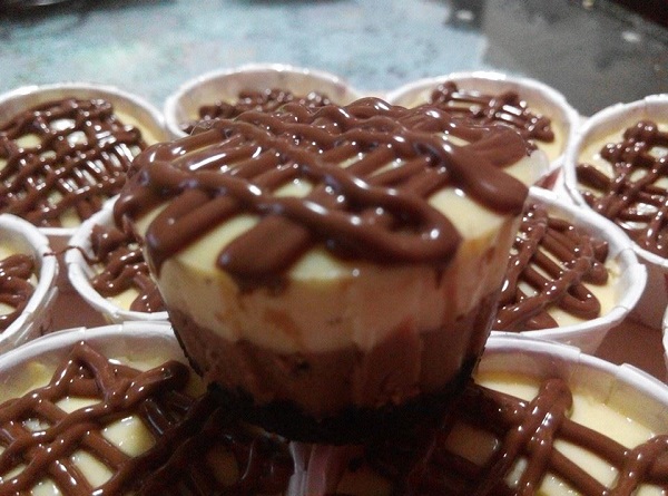 Resepi Mini Chocolate Nutella Cheesecake