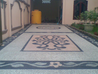 Gambar Foto Desain Motif Batu Sikat Carport