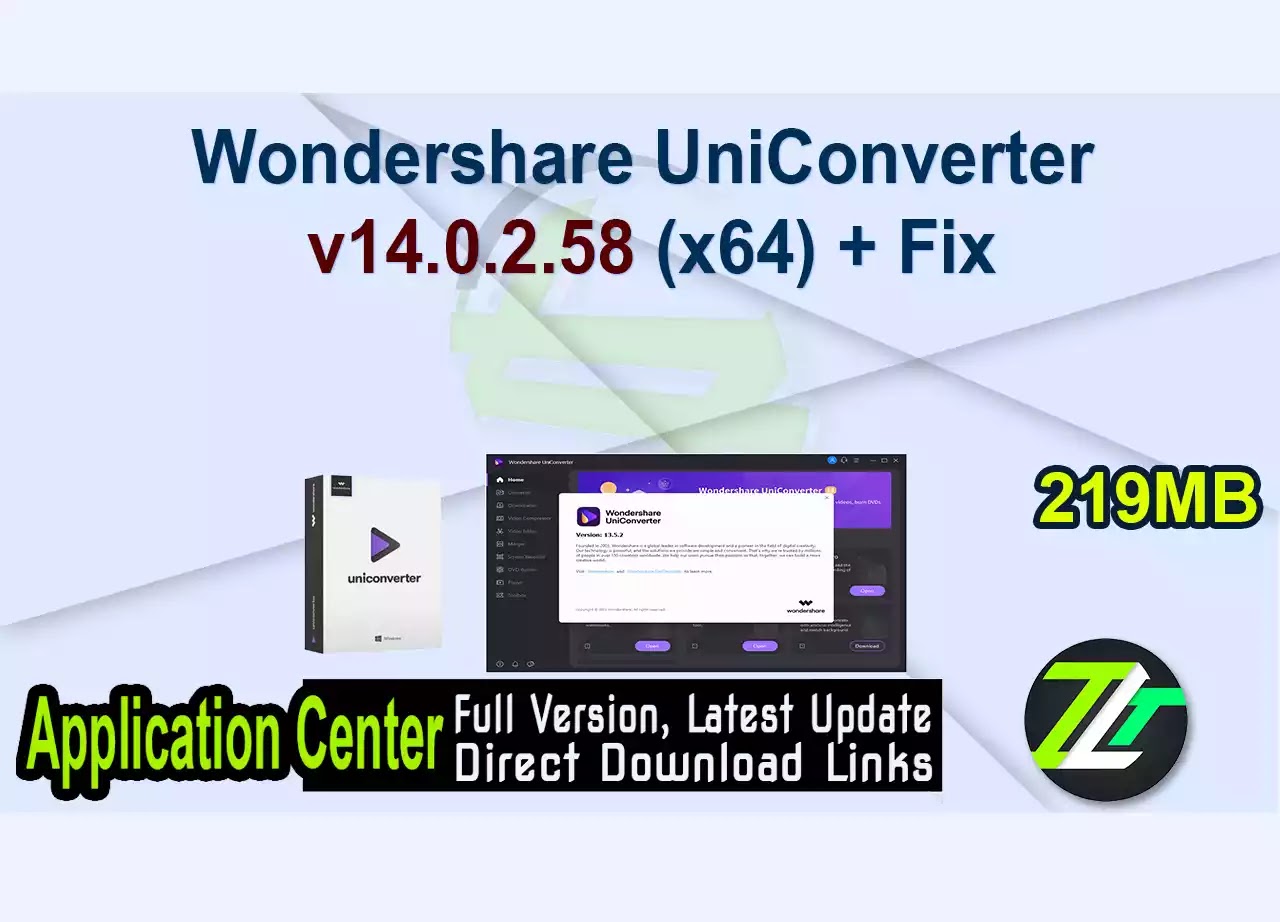 Wondershare UniConverter v14.0.2.58 (x64) + Fix
