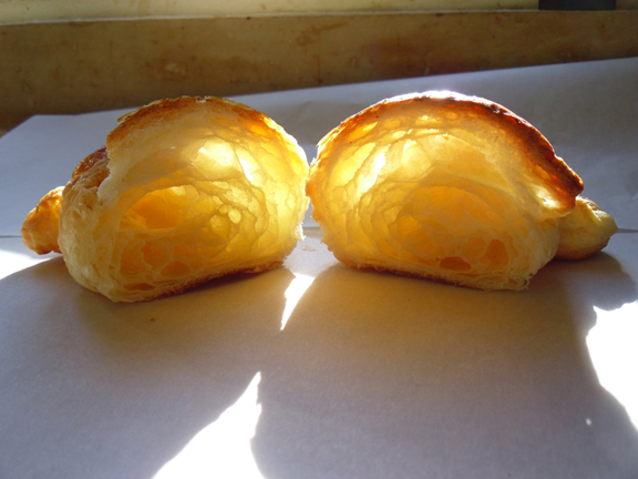 Morning sunshine in the croissant