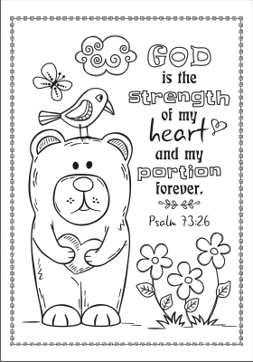 Psalm 73:26 Coloring Page