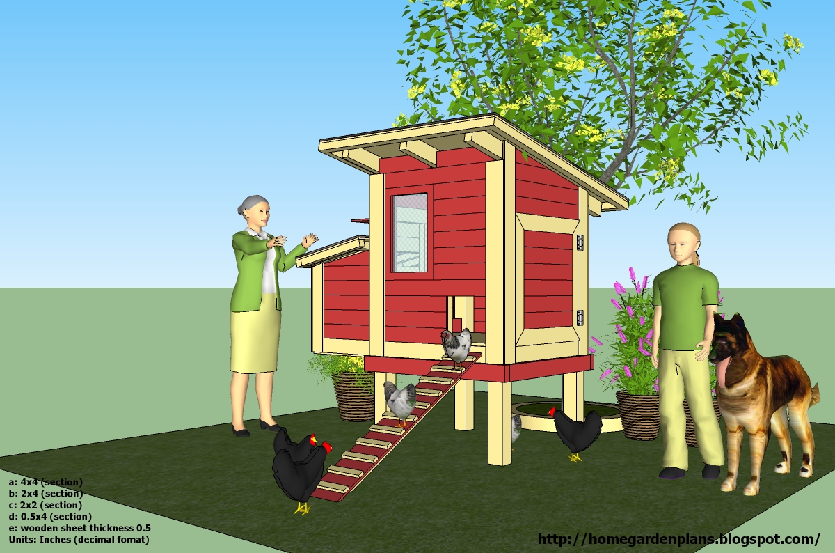 ... 73"x103"x80") - Small Chicken Coop Plans - How To Build A Chicken Coop
