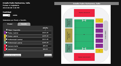 Venta de entradas para ver a Los Pumas en Salta