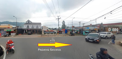 Rute menuju padang savana