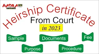 Heirship Certificate from Court in 2023