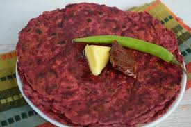 beetroot+chilli+paratha+roti