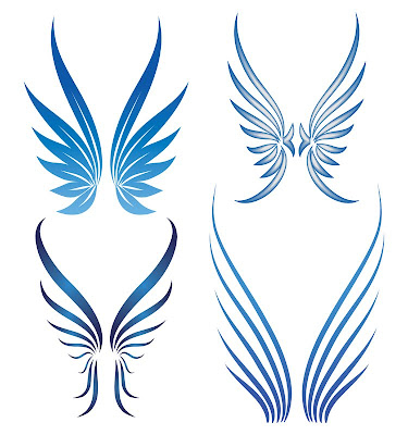 angel wing tattoos are very popular with girls