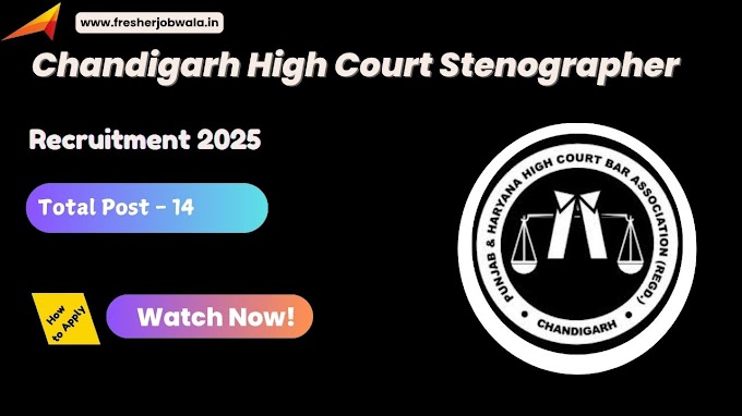Chandigarh High Court Stenographer Recruitment 2025 – Apply Offline for 14 Grade III Posts