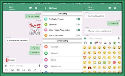 BBM MOD WhatsApp Theme Flat Emoticon New Version 3.2.2.8 APK