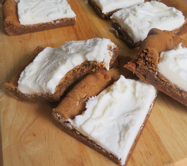 Lemon Frosted Gingerbread Cookie Bars