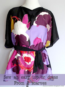 sew an easy shirt with two scarves