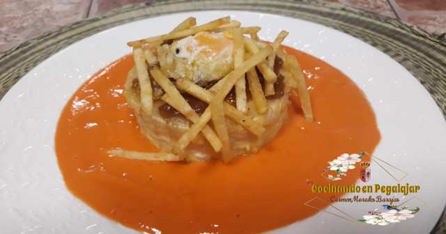 Rulo de Cabra Frito con Huevos