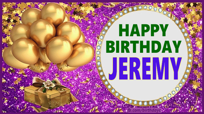 Happy Birthday Jeremy images gif