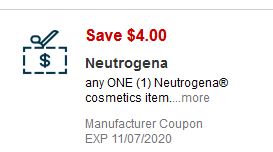 $4.00 Neutrogena Face CVS App Coupon.