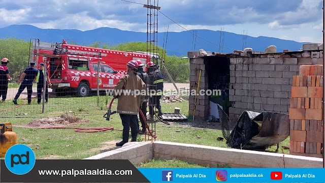 Bomberos apagaron el incendio de una vivienda en barrio 18 de Noviembre 