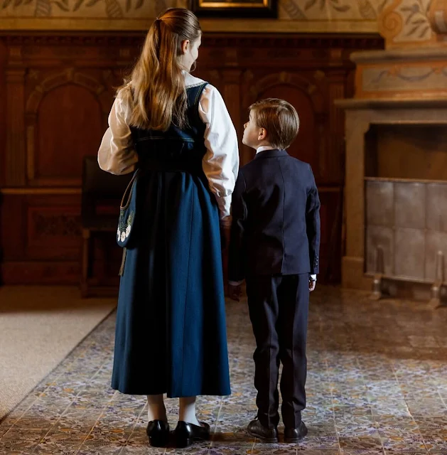 Crown Princess Victoria, Prince Daniel, Princess Estelle and Prince Oscar visited Gripsholm Castle