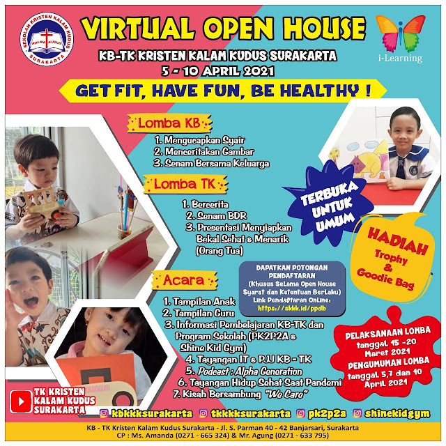 Get Fit, Have Fun, Be Healthy! | Virtual Open House KB-TK Kalam Kudus 2021