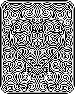 Swirly heart coloring page available in jpg and transparent png format