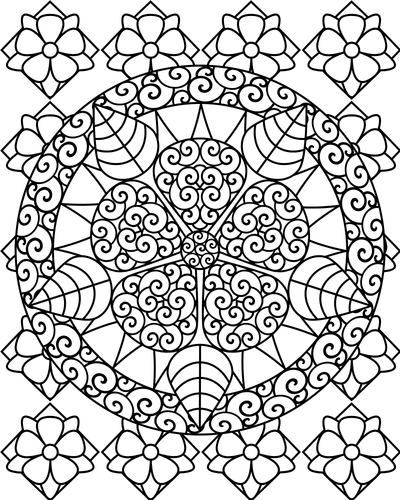 Free Printable Abstract Coloring Pages
