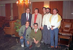  Javier Rodríguez Ibrán con Anatoli Karpov en Linares 1994