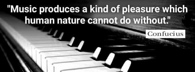 Music produces a kind of pleasure which human nature cannot do without.