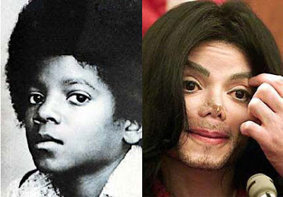 michael jackson before and after