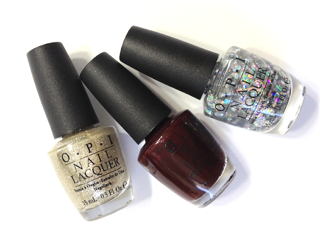 OPI Holiday 2013 Mariah Carey - The Look: My Favorite Ornament, Visions of Love, I Snow You Love Me