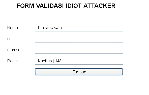 Tutorial membuat form validasi dengan PHP