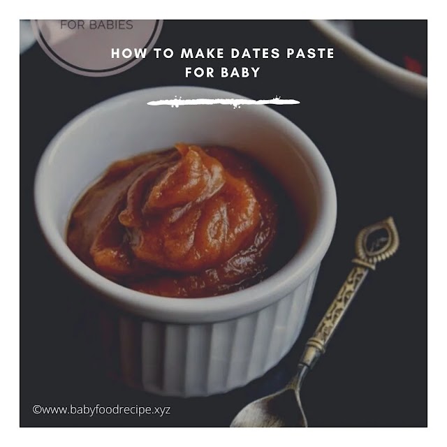 How To Make Date Paste | Dates Puree | Baby Food