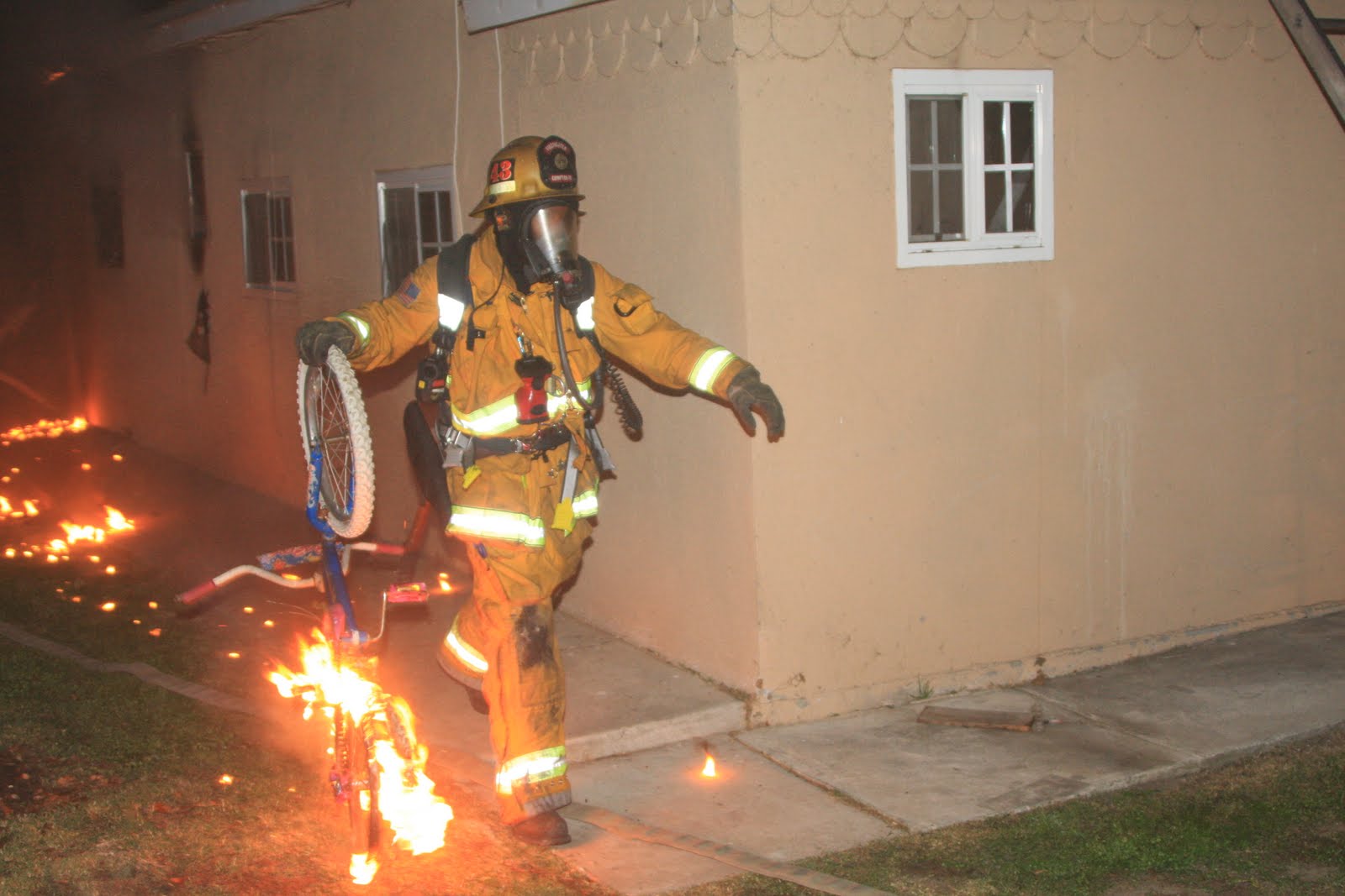 The Interior Attack Line Getting The Fire Apparatus