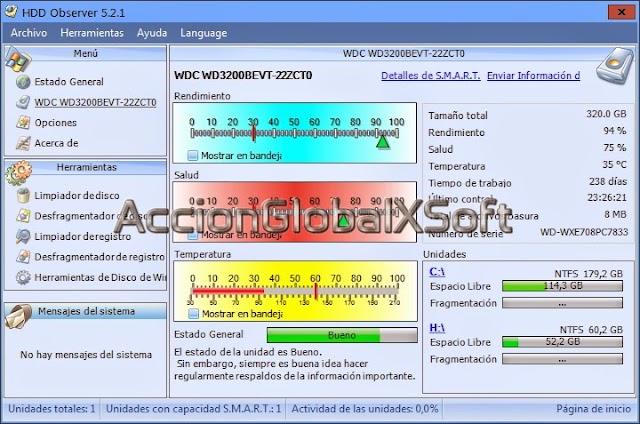 HDD Observer 5.2.1 Pro [Portable][Controla la salud de tus discos duros]