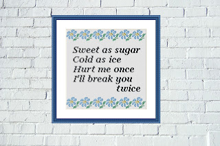 Sweet as sugar funny cross stitch pattern - Tango Stitch