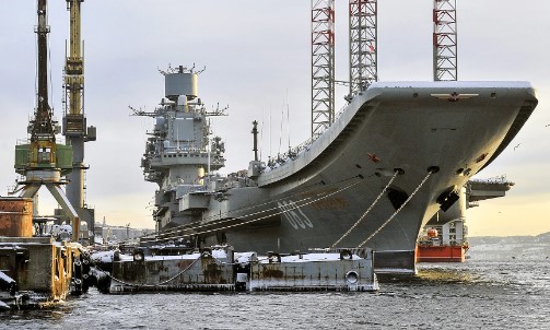 The Only Russian Aircraft Carrier Admiral Kuznetsov Burns For the Second Time