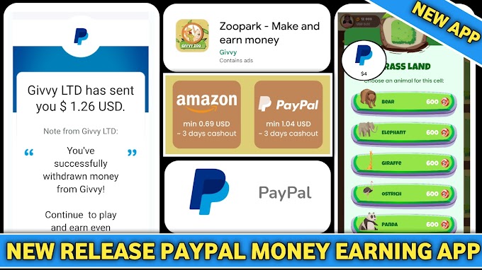 ZooPark App|New PayPal Money Earning Apps 2023