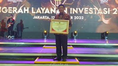 Pelayanan Investasi Diapresiasi, Bengkulu Diganjar Penghargaan Lagi