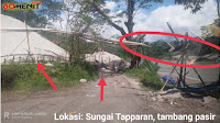 Marak, Tambang Ilegal di Bantaran Sungai Tapparan Rantetayo Tana Toraja