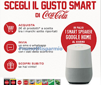 Logo Scegli il gusto Smart di Coca-Cola: vinci 30 smart speaker Google Home