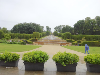 formal gardens at Alnwick Castle