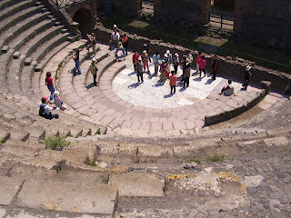 Grande teatro em Pompéia Itália